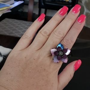 Juicy Couture, Mother of Pearl, Flower Ring
